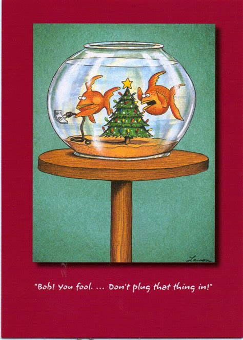 100 The Far Side By Gary Larson Christmas Cards Gold Fish 1985 Ebay