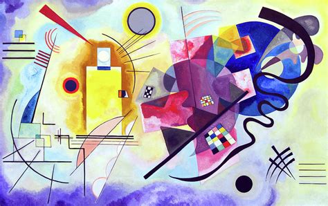 Yellow Red Blue Painting By Wassily Kandinsky Pixels Merch
