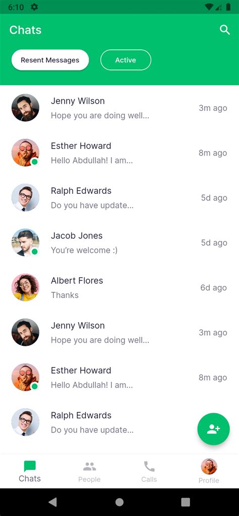 Responsive Chat Flutter App With The Dark And Light Theme
