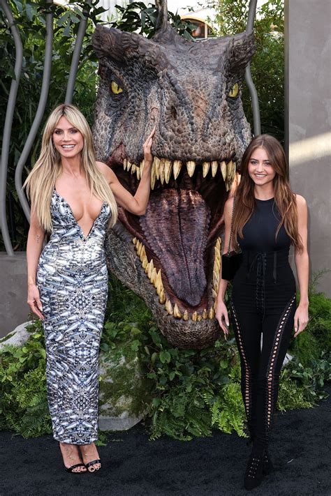 Heidi Klum And Daughter Leni At Jurassic Premiere With Twin Bill Kaulitz
