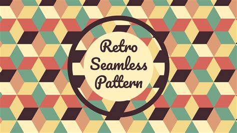 How To Create Retro Seamless Pattern Illustrator Tutorial Youtube
