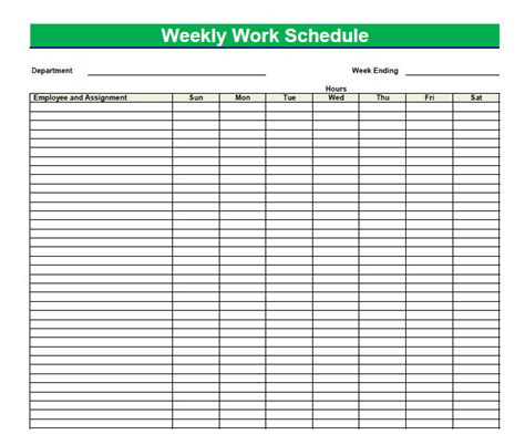 Printable Blank Pdf Weekly Schedules Blank Pdf Weekly Schedule