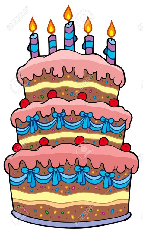 Art Cake Birthday Cake Clipart 4 Cakes Clipartix