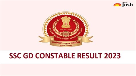 Career Lha SSC GD Constable Result 2023 Check Date Cut Off Above 4