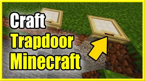 How To Make A Wooden Trapdoor In Minecraft Survival Mode Recipe