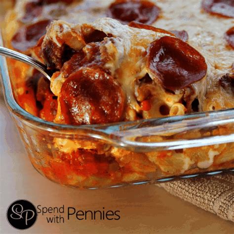 Pizza Pasta Bake Spend With Pennies Recipes Pizza Pasta Bake
