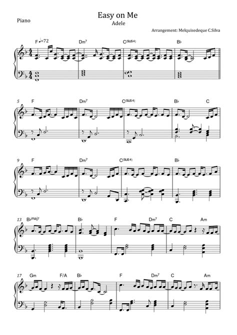 Easy On Me By Adele Piano Solo Digital Sheet Music Sheet Music Plus