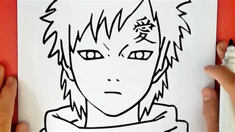 Como Dibujar A Gaara