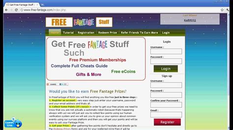 How To Get Free Membership And Stuff In Fantage Youtube