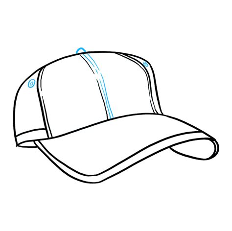 How To Draw A Baseball Cap Really Easy Drawing Tutorial