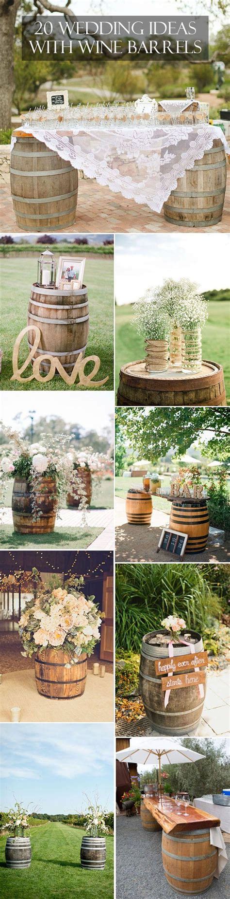 Country Wedding Ideas 20 Ways To Use Wine Barrels 2565327 Weddbook