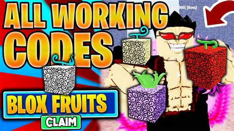 Blox Fruits Codes All Working Youtube