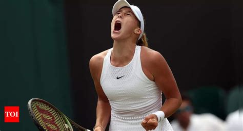 Wimbledon Russian Year Old Mirra Andreeva Reaches Wimbledon Second Week Tennis News