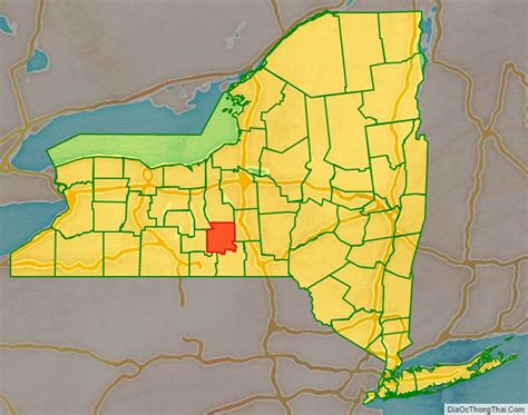 Map Of Tompkins County New York Địa Ốc Thông Thái