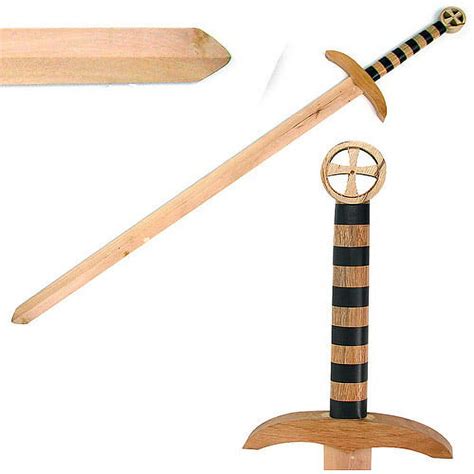 47 Wooden Medieval Crusader Practice Waster Sword