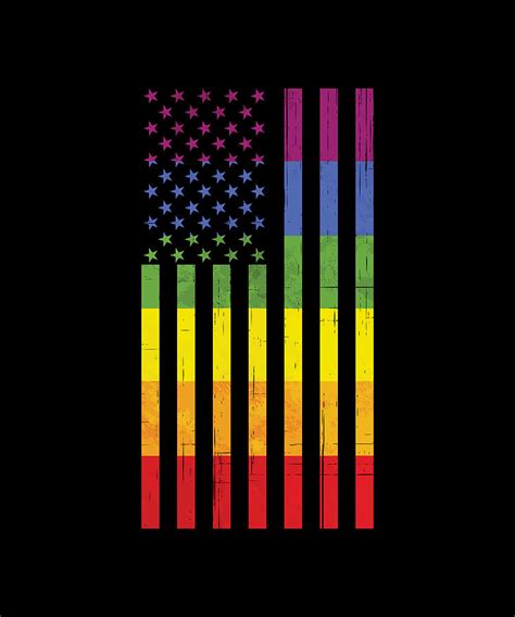 lgbt gay lesbian pride rainbow flag retro t digital art by p a fine art america