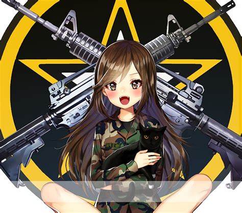 Anime Girl Soldier Png
