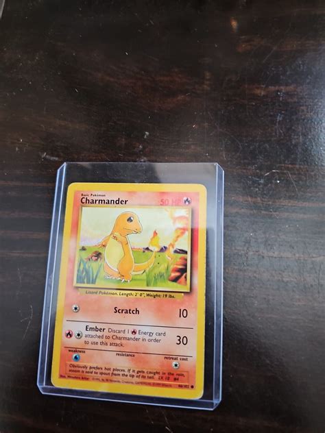 Charmander Pokemon Card 46102 Original 1995 Base Set Rare Ebay