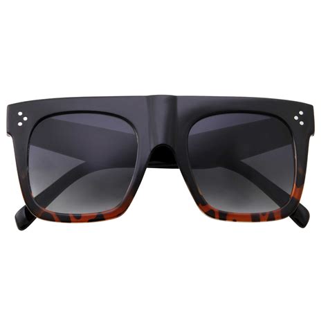 Grinderpunch Retro Modern Square Block Flat Top Sunglasses