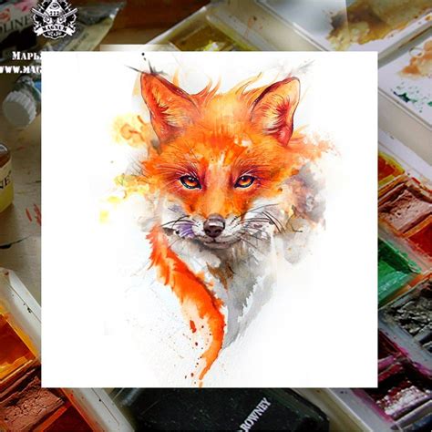Fox Painting Fox Art Fox Artwork