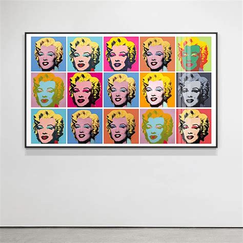 Peinture Sur Toile Color E De C L Bre Andy Warhol Marilyn Monroe