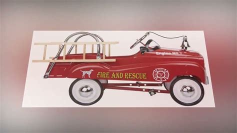 Radio Flyer Fire Truck Instep Fire Truck Pedal Car Youtube