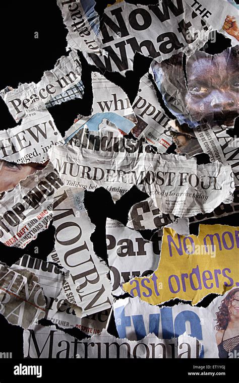Collage Art Newspaper Hi Res Stock Photography And Images Alamy