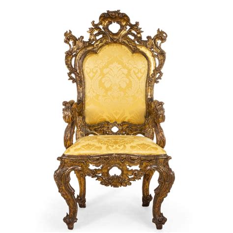 Buy living room chairs, office chairs and more from india's best online shopping store at best prices. Italian Rococo Gold Damask Throne Chair For Sale at 1stdibs