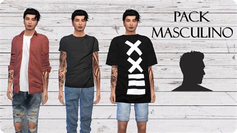 Pack De Roupas Masculinas The Sims 4 Youtube