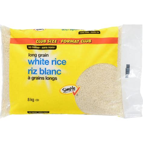 Long Grain White Rice No Name 8 Kg à Domicile Cornershop By Uber Canada