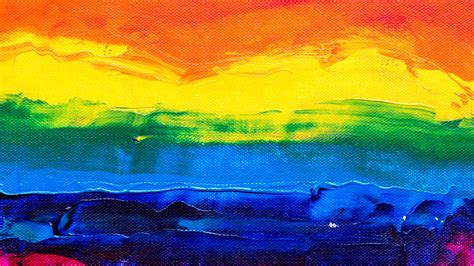 Rainbow Abstract Art Wallpaper Backiee