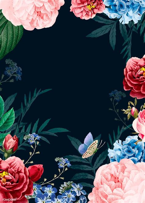 🔥 Download Premium Vector Of Blooming Elegant Floral Background By