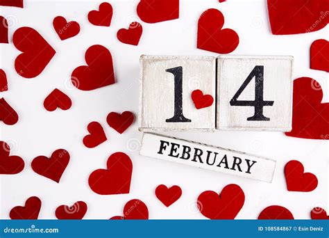 February 14th Calendar Stock Image Image Of Greeting 108584867