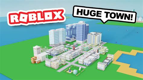Building Huge Skyscrapers In My City In Roblox Tiny Town Tycoon Youtube