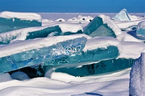 The Fantastic Turquoise Ice Of Lake Baikal The Deepest Lake In The