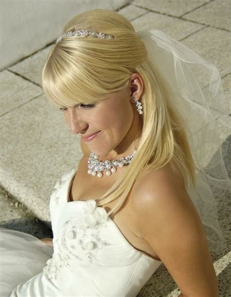 Bridal Hair Bangs Bridal Bangs Curtain Bangs With Wedding Updos