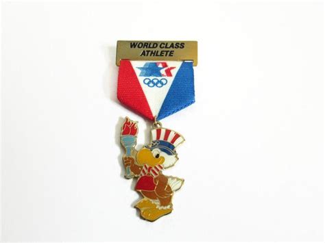 Vintage Olympic Pin 1984 Summer Games World Class Athlete Etsy