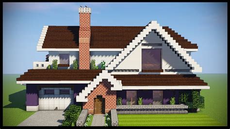 Minecraft Tutorial How To Build A Large Suburban House Youtube