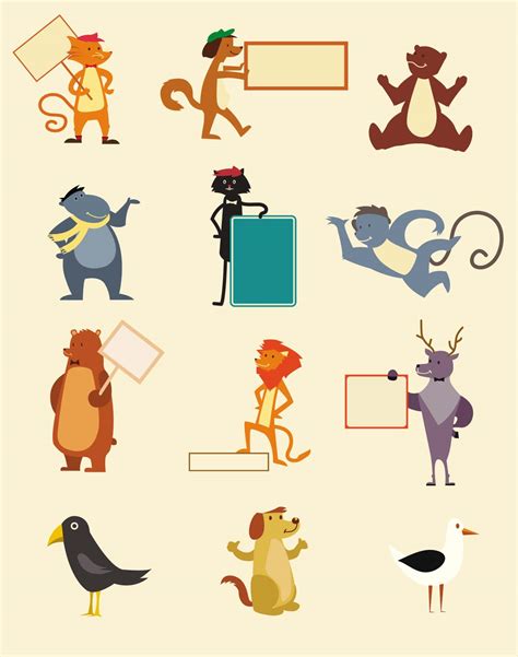 Cartoon Vector Clip Art Animals Free Download