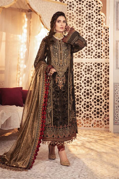 Maria B Embroidered Formal Winter Dresses Collection 1