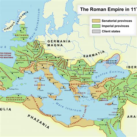 The Roman Empire In 211 Ce Roman Empire Map Detailed Map Roman Empire