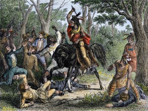 Tecumseh Defends The Whites At Fort Meigs Ohio Besieged By British