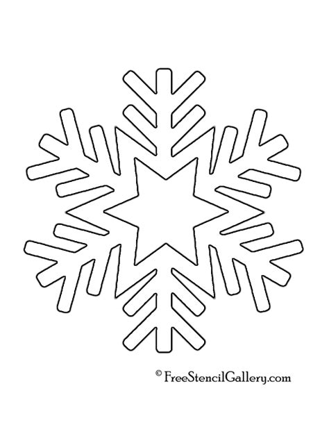 Snowflake Stencil 08 Free Stencil Gallery
