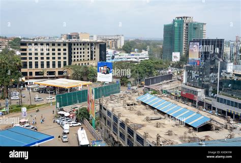 Elevated View Of Westlands Nairobi Kenya Stock Photo Alamy