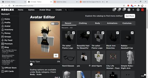 Roblox Avatar Editor Down Let Me Know In The Comments Or Just Hit The