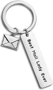 Unique gifts for postal workers. ENSIANTH Mail Carrier Keychain Thank You Gift for Postal ...