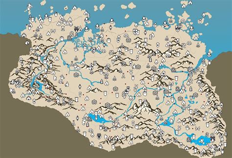 Full Map Of Skyrim