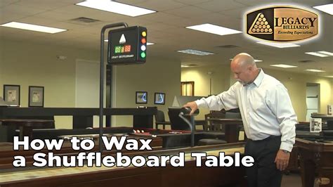 How To Wax A Shuffleboard Table Youtube