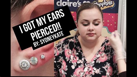 I Got My Ears Pierced Video Experience How I Clean It Etc Youtube