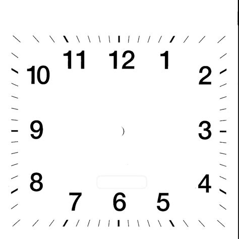 Blank Clock Faces For Exercises Activity Shelter